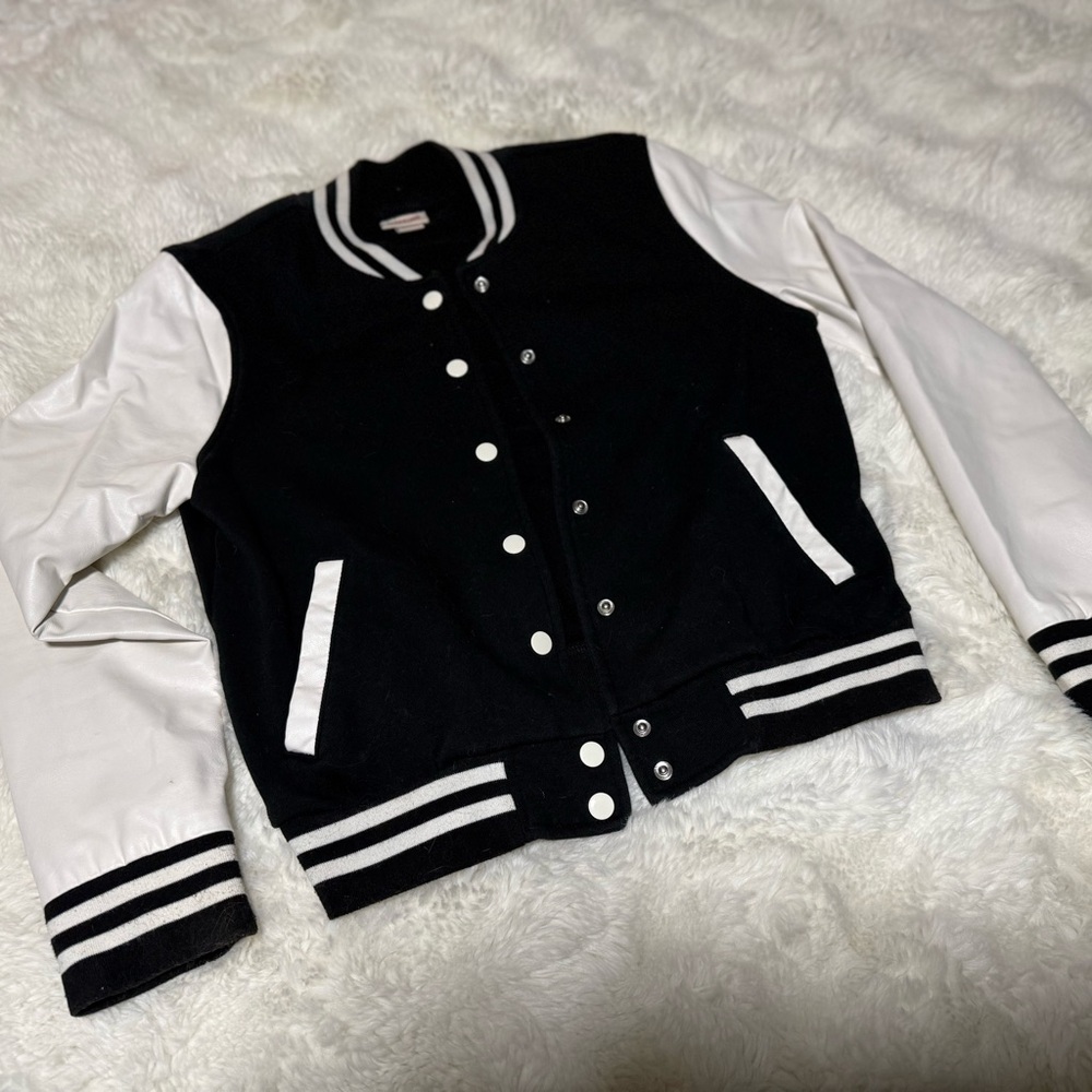 Black and White Varsity Jacket